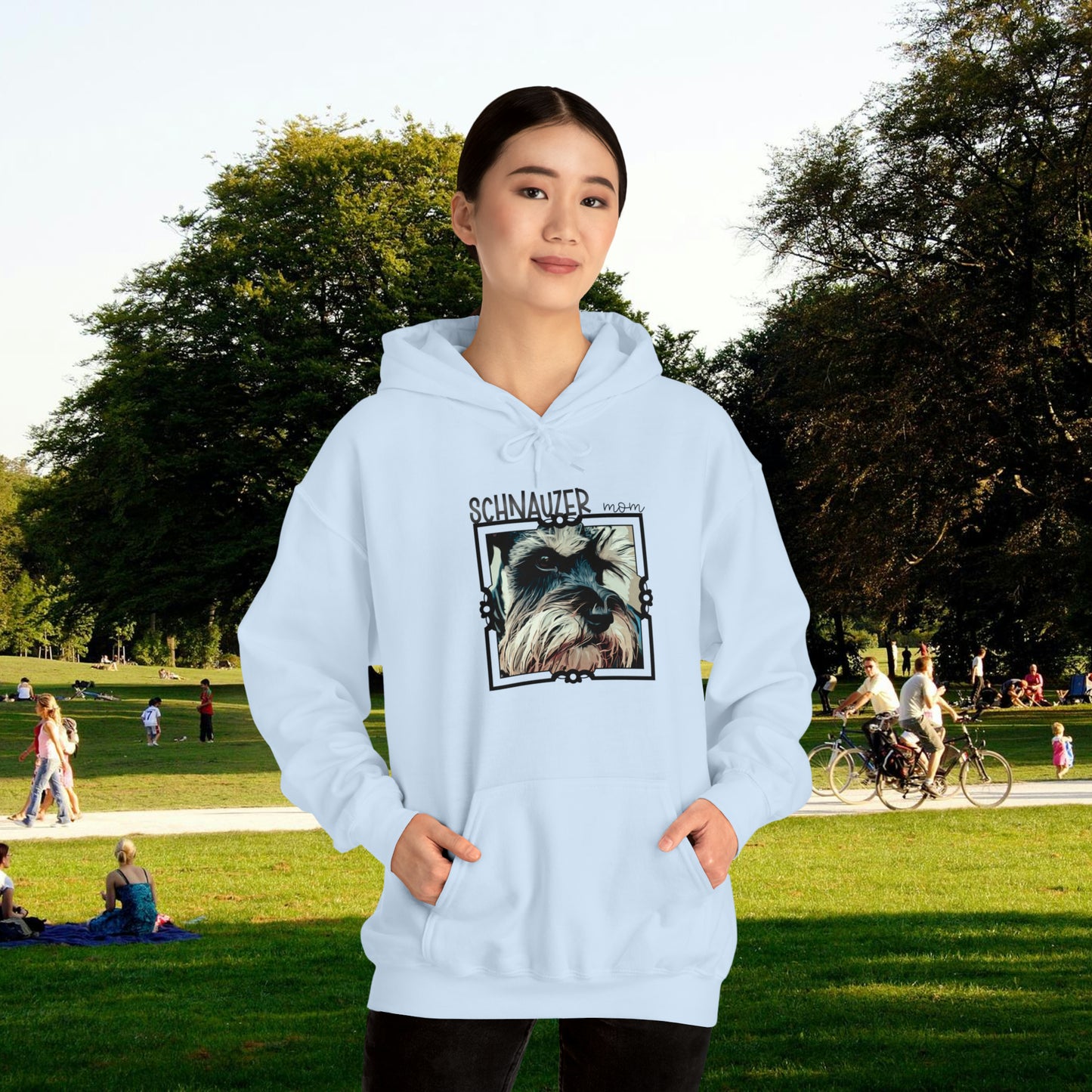 Schnauzer Mom Hooded Unisex Sweatshirt