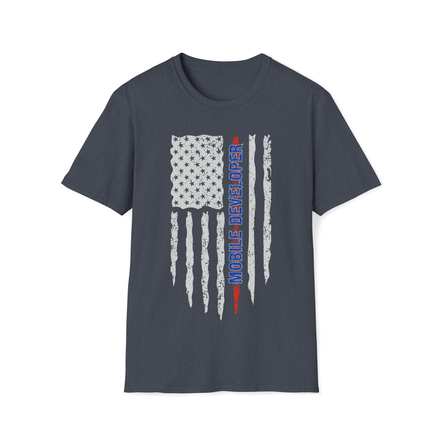 American Flag Mobile Developer Unisex T Shirt