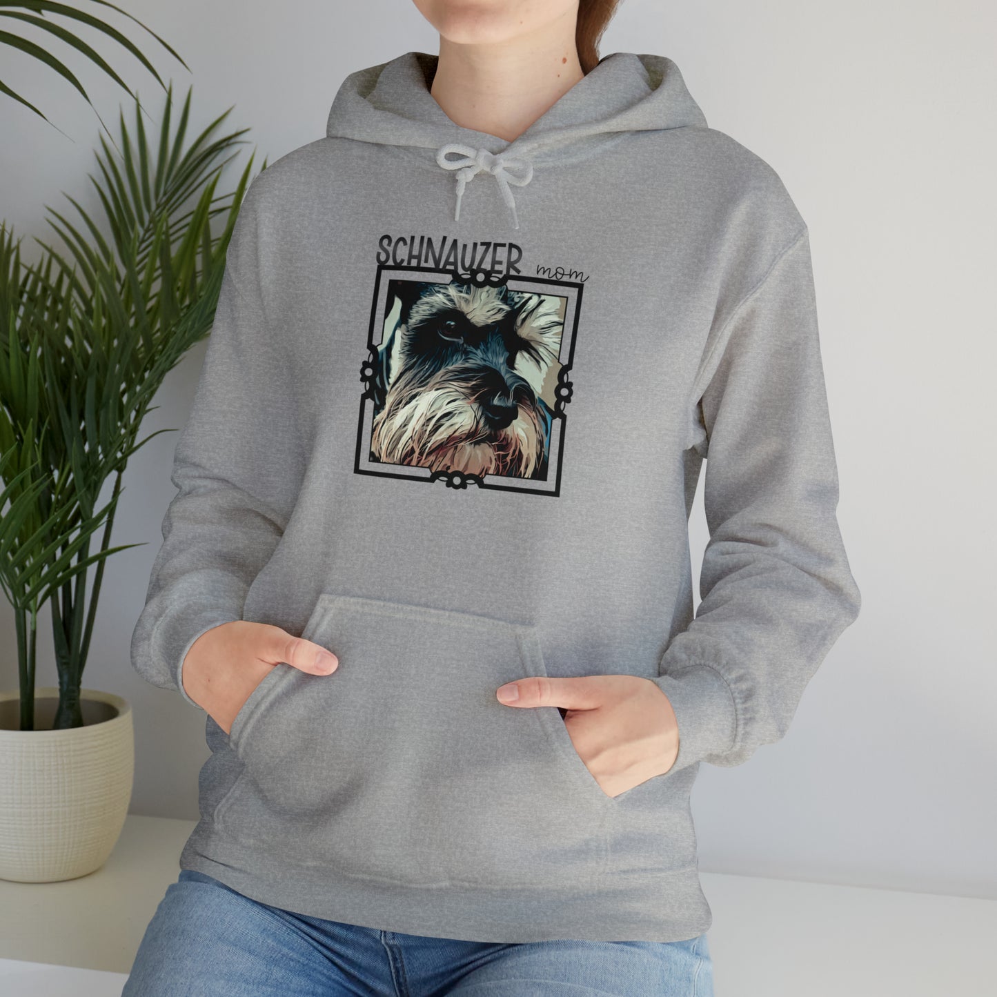 Schnauzer Mom Hooded Unisex Sweatshirt