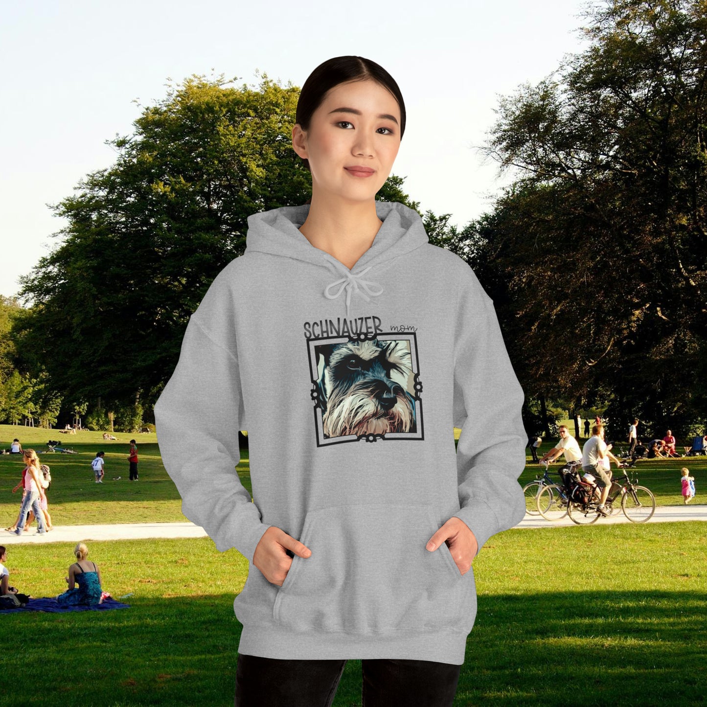 Schnauzer Mom Hooded Unisex Sweatshirt