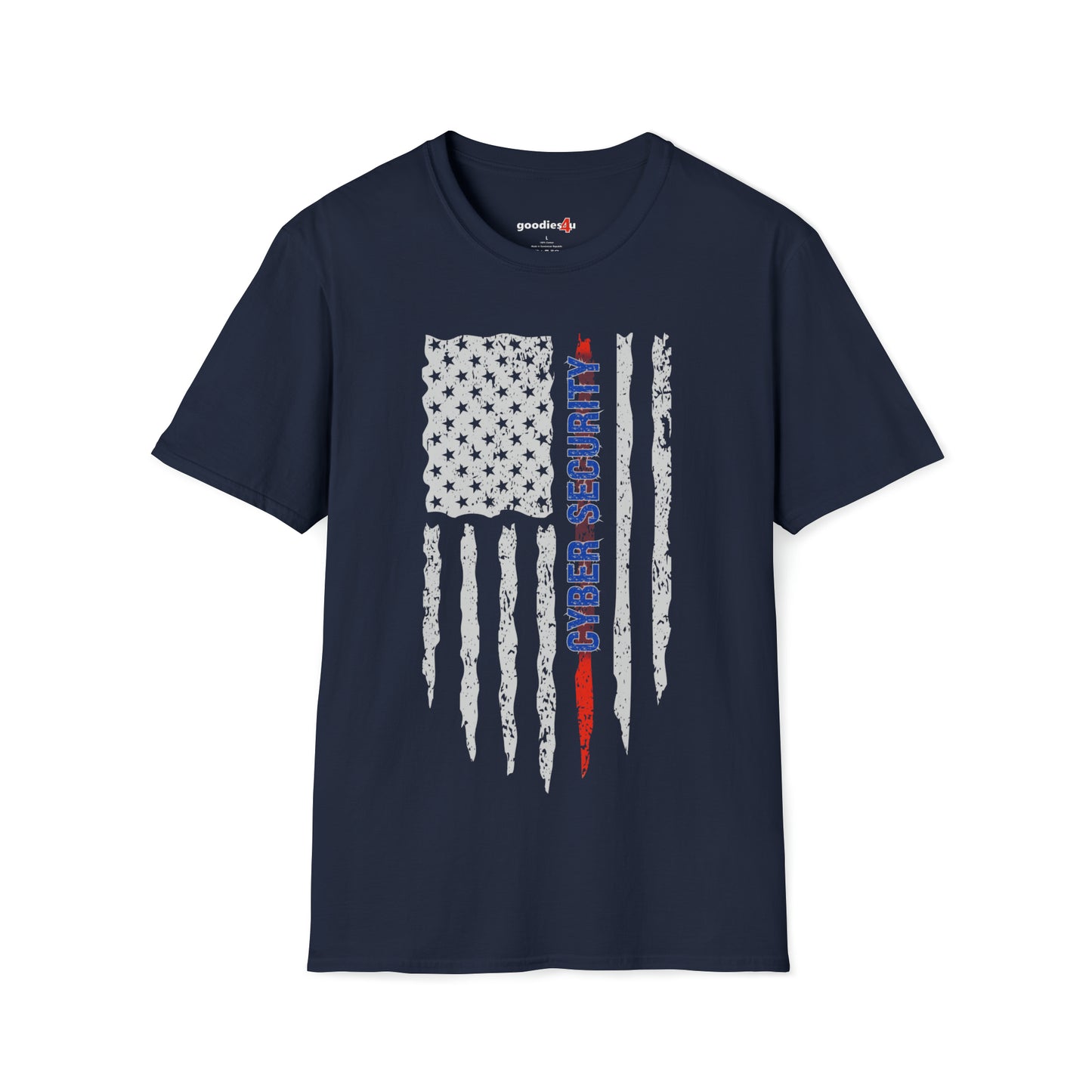 American Flag Cyber Security Unisex T Shirt