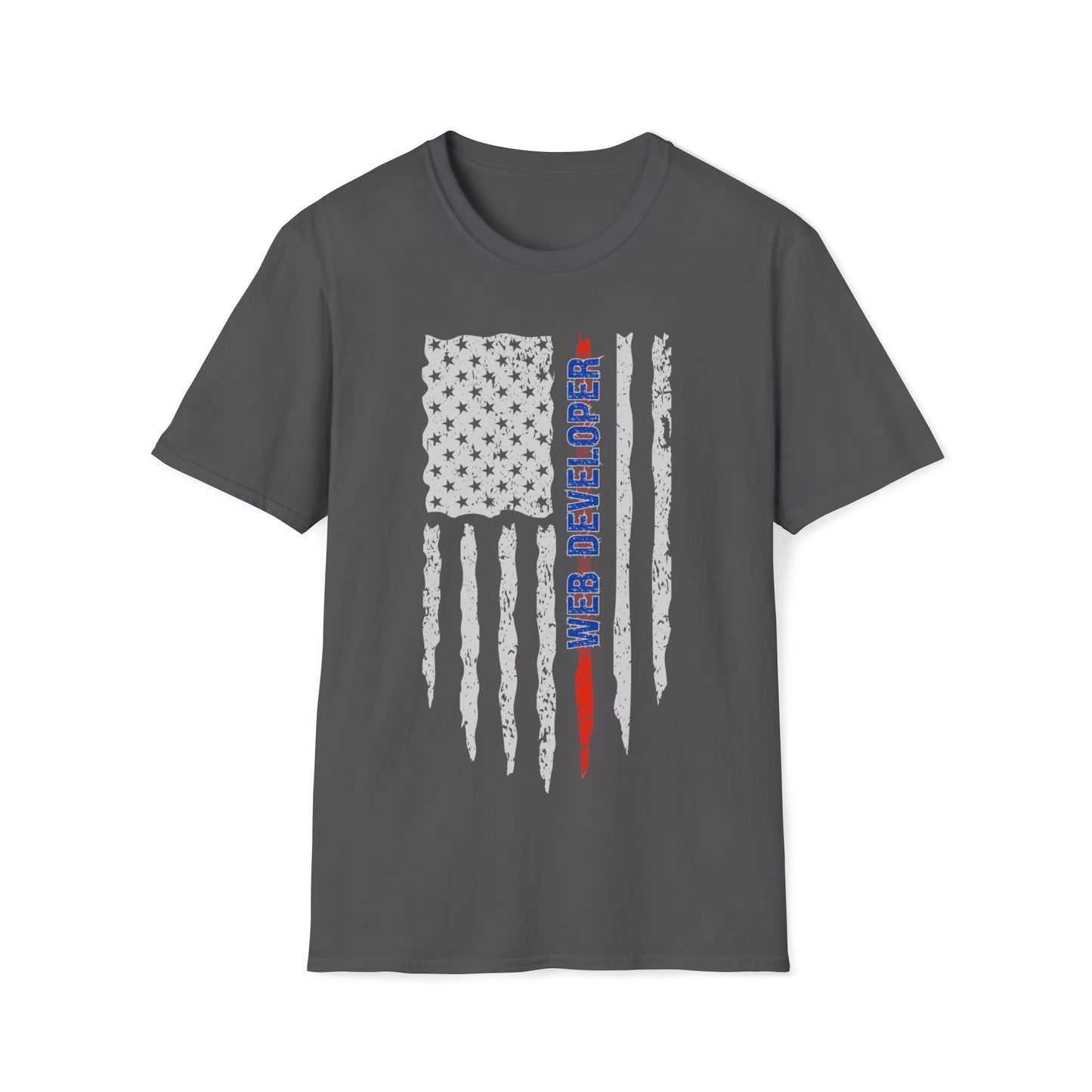 American Flag Web Developer Unisex T Shirt