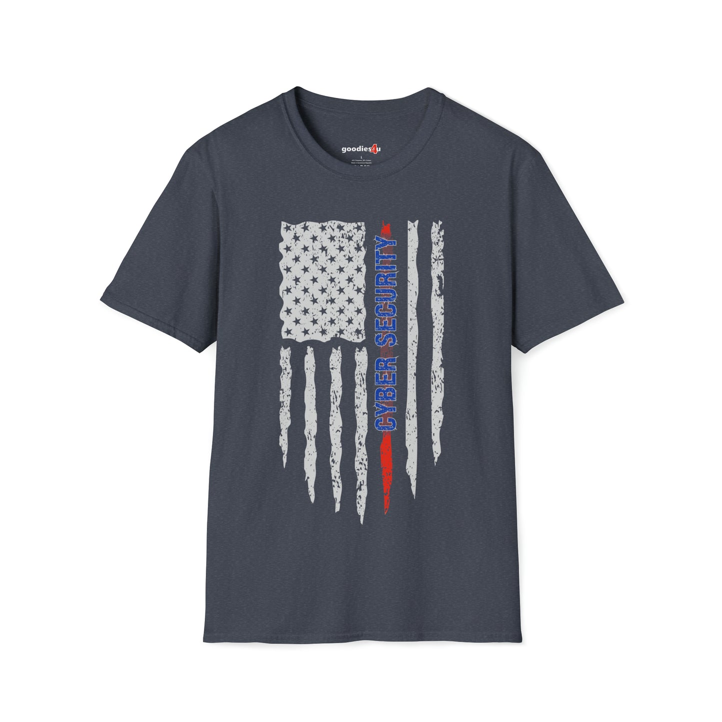 American Flag Cyber Security Unisex T Shirt