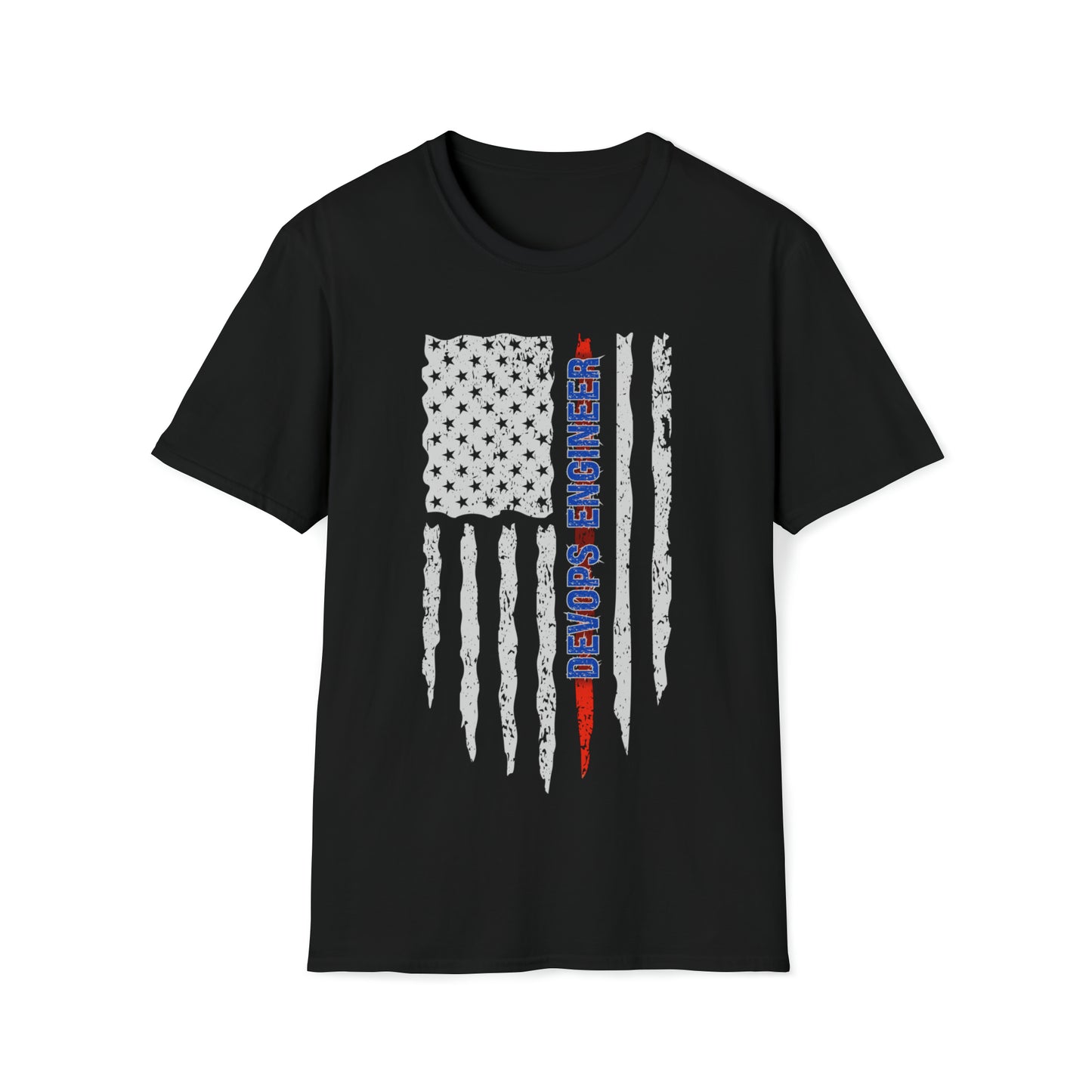 American Flag DevOps Engineer Unisex T Shirt