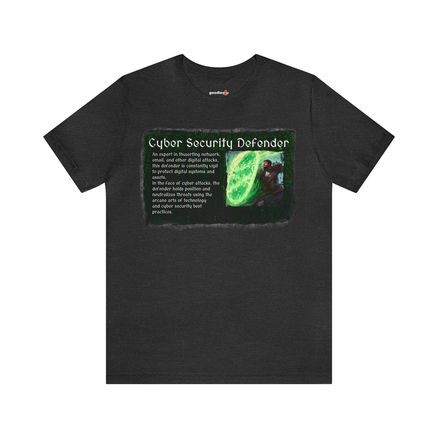 RPG Cyber Security Defender Male Character Unisex T Shirt