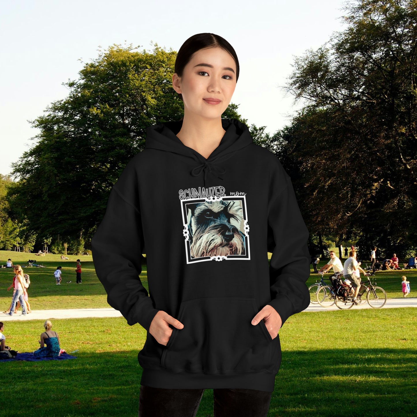 Schnauzer Mom Hooded Unisex Sweatshirt