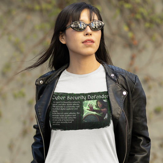 RPG Cyber Security Defender Female Character Unisex T Shirt