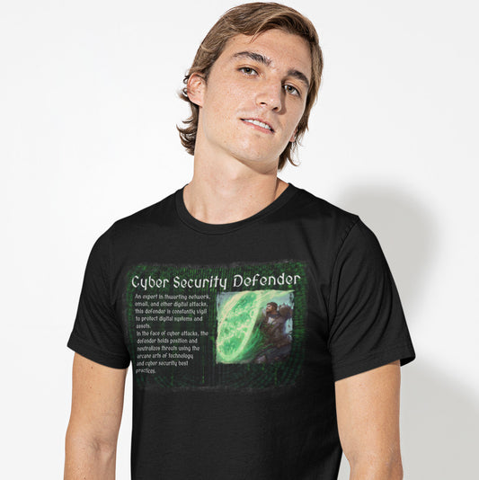 RPG Cyber Security Defender Male Character Unisex T Shirt